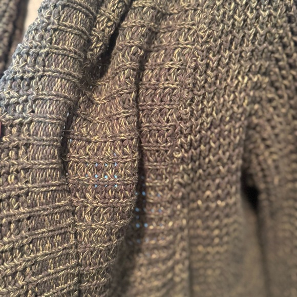 LINE Knitwear Waffleknit Cotton Knee Length Cardigan M - Picture 4 of 9